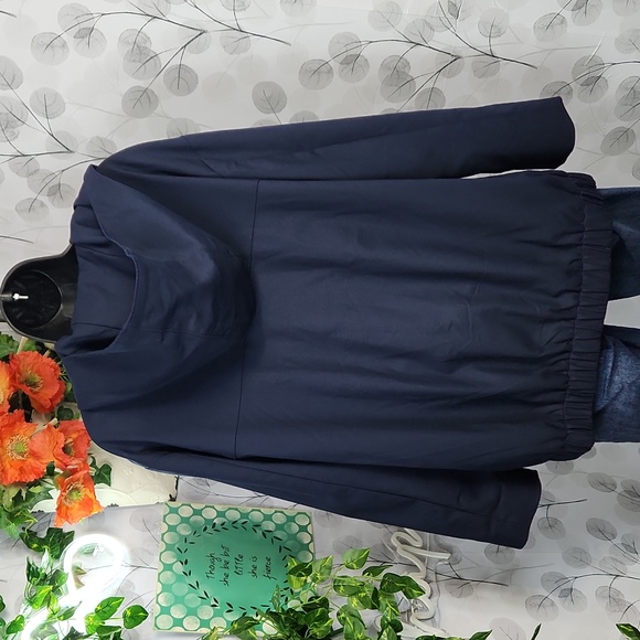 Chico’s Zenergy Hooded Windbreaker Utility Rain Jacket - 1 - Picture 7 of 11
